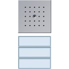 GIRA - 2/3 os. painike. valk.valo ALU - Oviyksikkö kaiutin/mikrofoni
