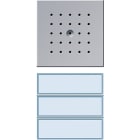 GIRA - 2/3 os. painike. valk.valo ALU - Oviyksikkö kaiutin/mikrofoni