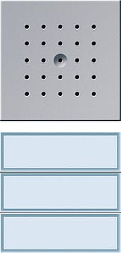 GIRA - 2/3 os. painike. valk.valo ALU - Oviyksikkö kaiutin/mikrofoni