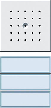 GIRA - 2/3 os. painike. valk.valo VAL - Oviyksikkö kaiutin/mikrofoni