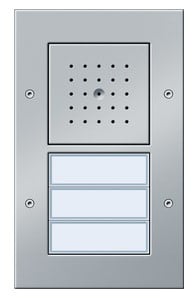 GIRA - Kaiutin/mic 2/3os. Painike ALU - Oviyksikkö pinta