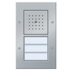 GIRA - Kaiutin/mic 2/3os. Painike ALU - Oviyksikkö pinta