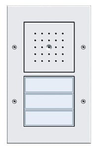 GIRA - Kaiutin/mic 2/3os. Painike VAL - Oviyksikkö pinta