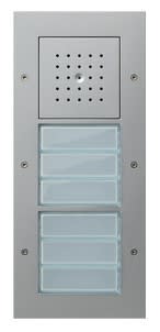 GIRA - Kaiutin/mic 2x2/3 painike ALU - Oviyksikkö pinta