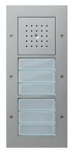 GIRA - Kaiutin/mic 2x2/3 painike ALU - Oviyksikkö pinta