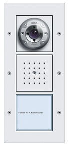 GIRA - Kaiutin/mic 1 painike VAL - Oviyksikkö kameralla pinta