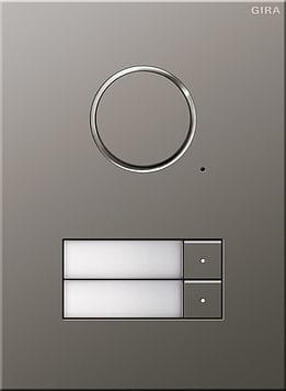 GIRA - Kaiutin/mikrof. 2 kutsunappia - Oviyksikkö uppo RST