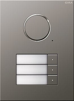 GIRA - Kaiutin/mikrof. 3 kutsunappia - Oviyksikkö uppo RST