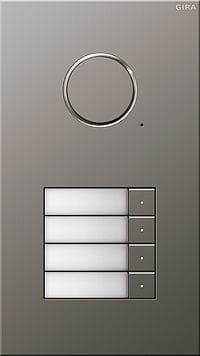 GIRA - Kaiutin/mikrof. 4 kutsunappia - Oviyksikkö uppo RST