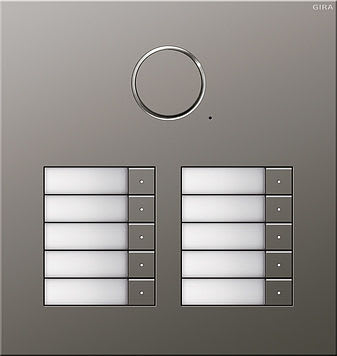 GIRA - Kaiutin/mikrof. 10 kutsunappia - Oviyksikkö uppo RST