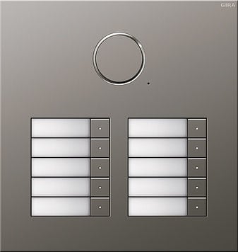 GIRA - Kaiutin/mikrof. 10 kutsunappia - Oviyksikkö uppo RST