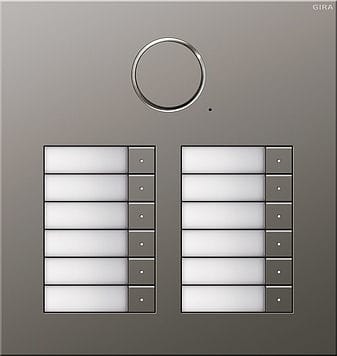GIRA - Kaiutin/mikrof. 12 kutsunappia - Oviyksikkö uppo RST