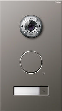GIRA - Kaiutin/mikrofoni 1 kutsunappi - Oviyksikkö kameralla uppo RST