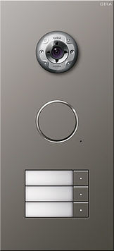 GIRA - Kaiutin/mikrof. 3 kutsunappia - Oviyksikkö kameralla uppo RST