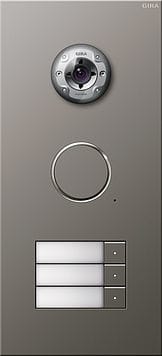 GIRA - Kaiutin/mikrof. 3 kutsunappia - Oviyksikkö kameralla uppo RST