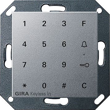 GIRA - Numeronäpp. IP20 Sys 55 ALU - Gira Keyless In
