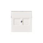 ABB - Keskiölevy 2xRJ45 pölyluukut - Impressivo valkoinen