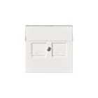 ABB - Keskiölevy 2xRJ45 pölyluukut - Impressivo valkoinen