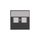 ABB - Keskiölevy 2xRJ45 pölyluukut - Impressivo antrasiitti