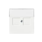 ABB - Keskiölevy impressivo - 2xRJ45, pölyluukut, mVAL