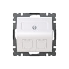 ABB - Datarasia SAGA - Datarasia 2xRJ45 85 mm vino