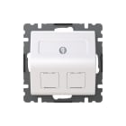 ABB - Datarasia SAGA - Datarasia 2xRJ45 85 mm vino