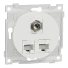 ELKO - Telerasia ELKO One - 2xC6 UTP+1xF/IEC suora VAL