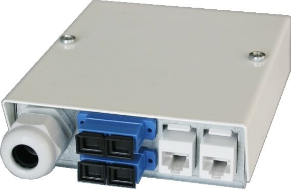 KERMAN - Päätekotelo - Päätekotelo 2*RJ45+2*SC-Dual