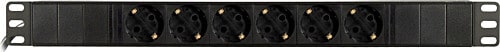 AURDEL - Pistorasiapaneeli - 19 1U Virtapaneeli 6xCEE 7/3