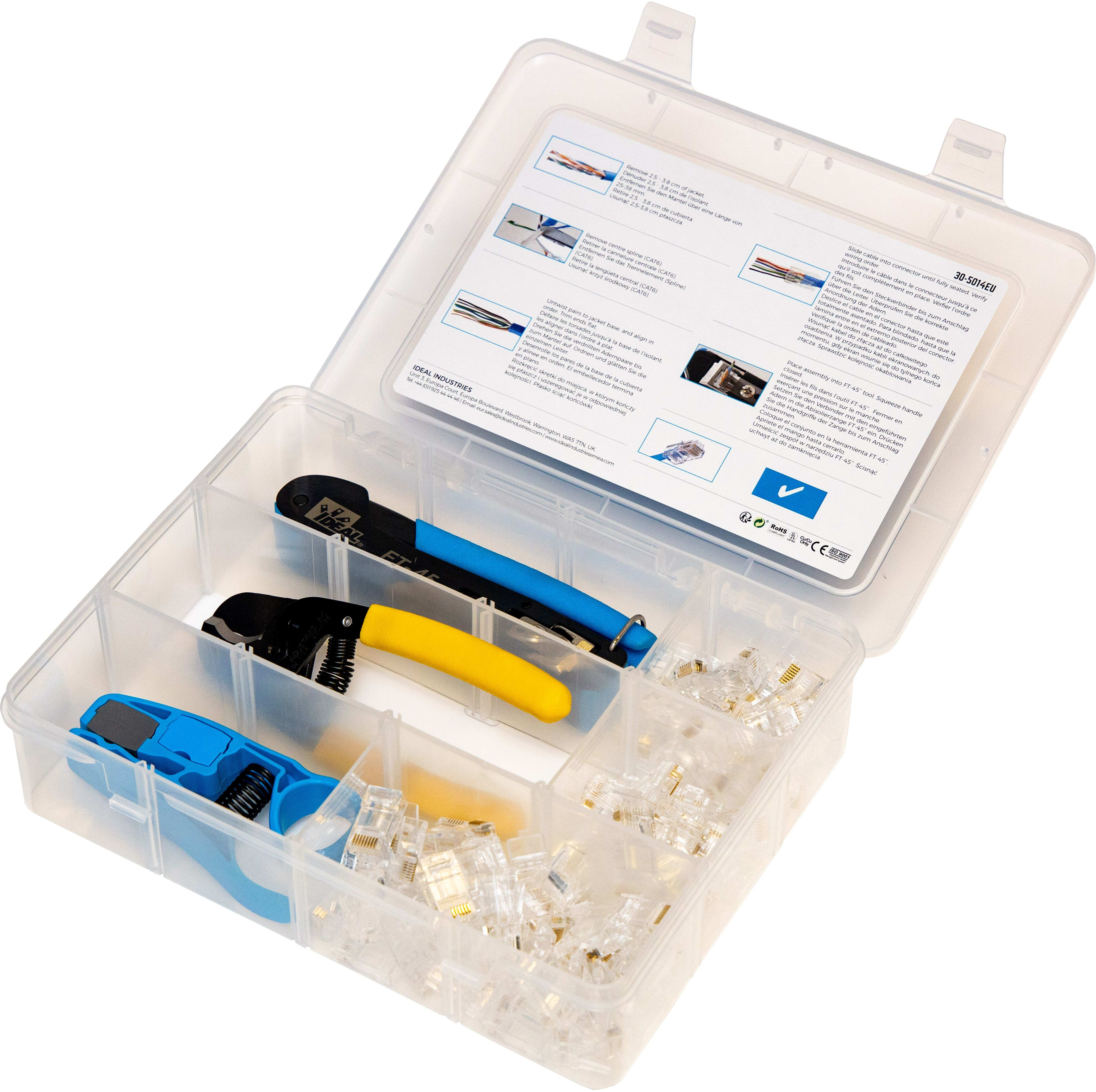 IDEAL - Työkalu - Ideal FT-45 KIT RJ45-liitimille