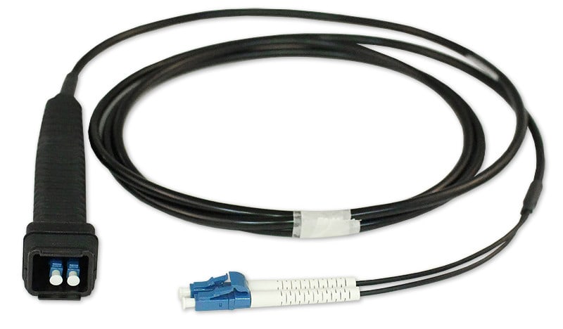 ORBIS - Kytkentäkaapeli-kuitu/3001334 - LC/LC90 SM DPX kumisuoja 2m