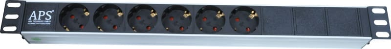 APS - Pistorasiapaneeli - MCR6ALNC PR-paneeli 6xschuko