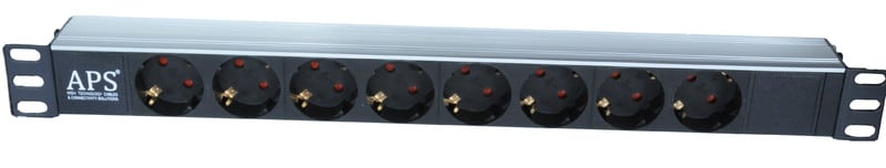 APS - Pistorasiapaneeli - MCR8ALNC PR-paneeli 8xschuko
