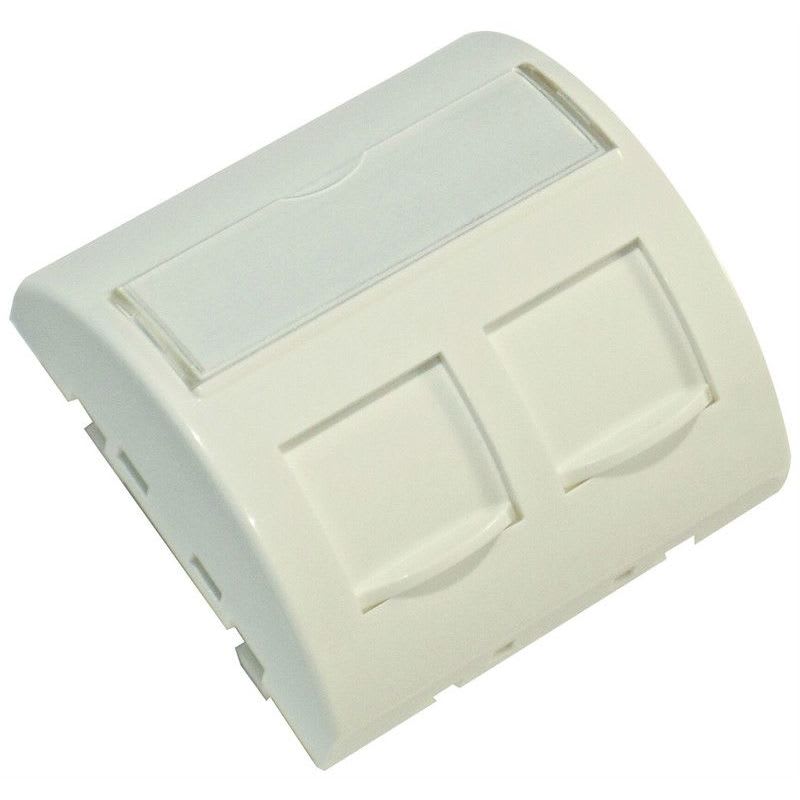 EXCEL NETWORKING - Keskiölevy 2xRJ45 45x45 - 100-282 (Kupera)