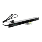 EXCEL NETWORKING - Pistorasiapaneeli - 555-072 PR-paneeli 6xschuko+K