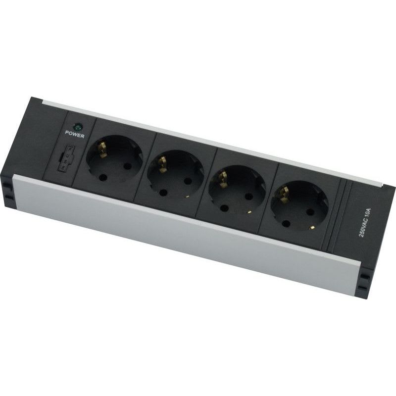 EXCEL NETWORKING - Pistorasiapaneeli - 555-065 PR-moduuli 4xSchuko