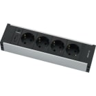 EXCEL NETWORKING - Pistorasiapaneeli - 555-065 PR-moduuli 4xSchuko