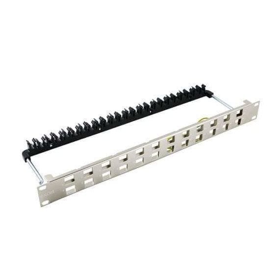 EXCEL NETWORKING - Paneeli-kupari - 24P FTP 1U kulma keystone 19