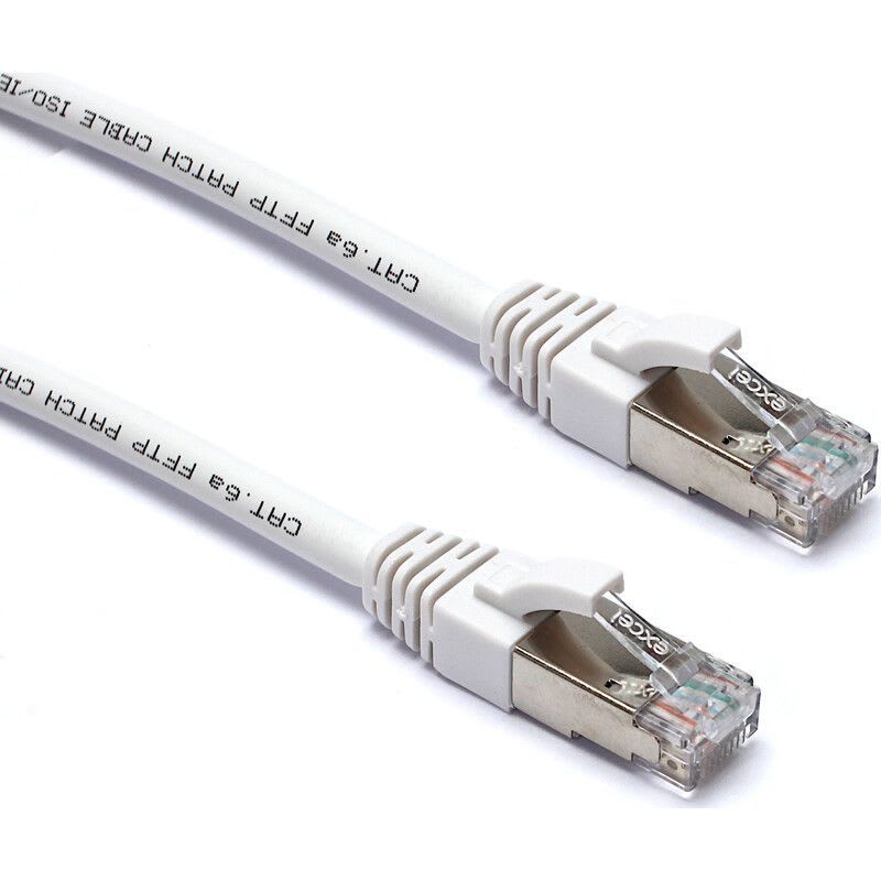 EXCEL NETWORKING - Kytkentäkaapeli-CAT6a - EXCEL CAT6A 3M FFTP LSOH PL WH