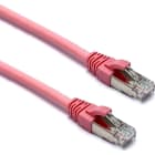 EXCEL NETWORKING - Kytkentäkaapeli-CAT6a - EXL CAT6A 0.3M FFTP PINK PK10