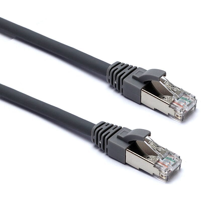 EXCEL NETWORKING - Kytkentäkaapeli-CAT6a - 215MM END-END P/CORD C6A GY