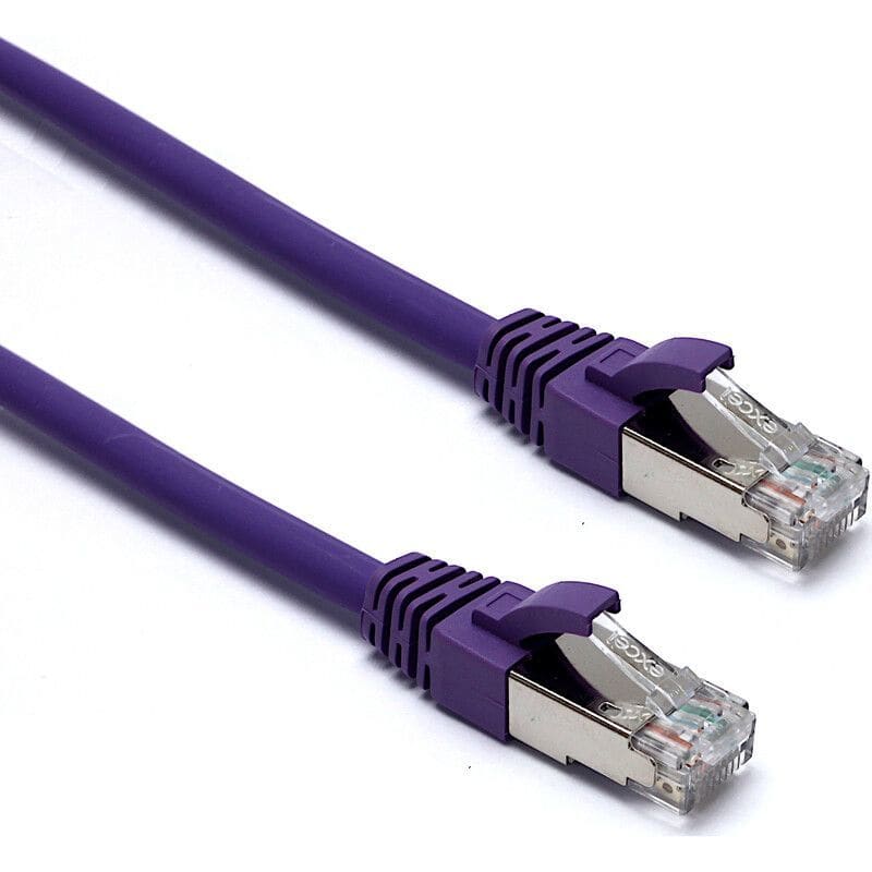 EXCEL NETWORKING - Kytkentäkaapeli-CAT6a - 215MM END-END P/CORD C6A VT