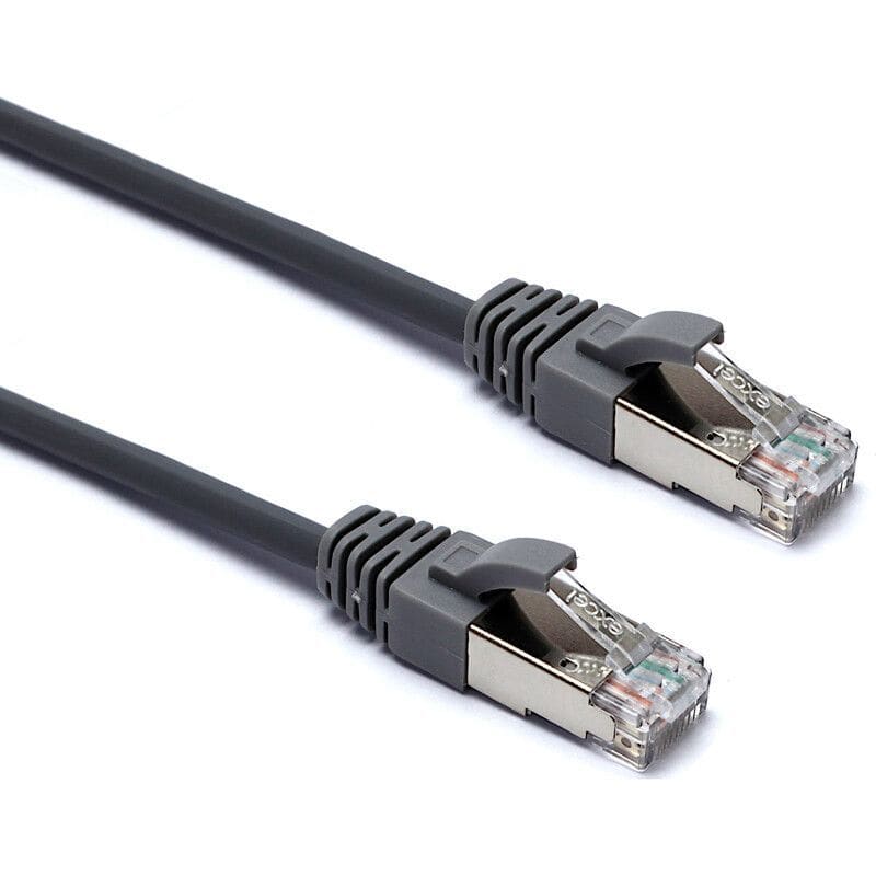 EXCEL NETWORKING - Kytkentäkaapeli-CAT6a - CAT6A 28AWG U/FTP P/L 1M GY