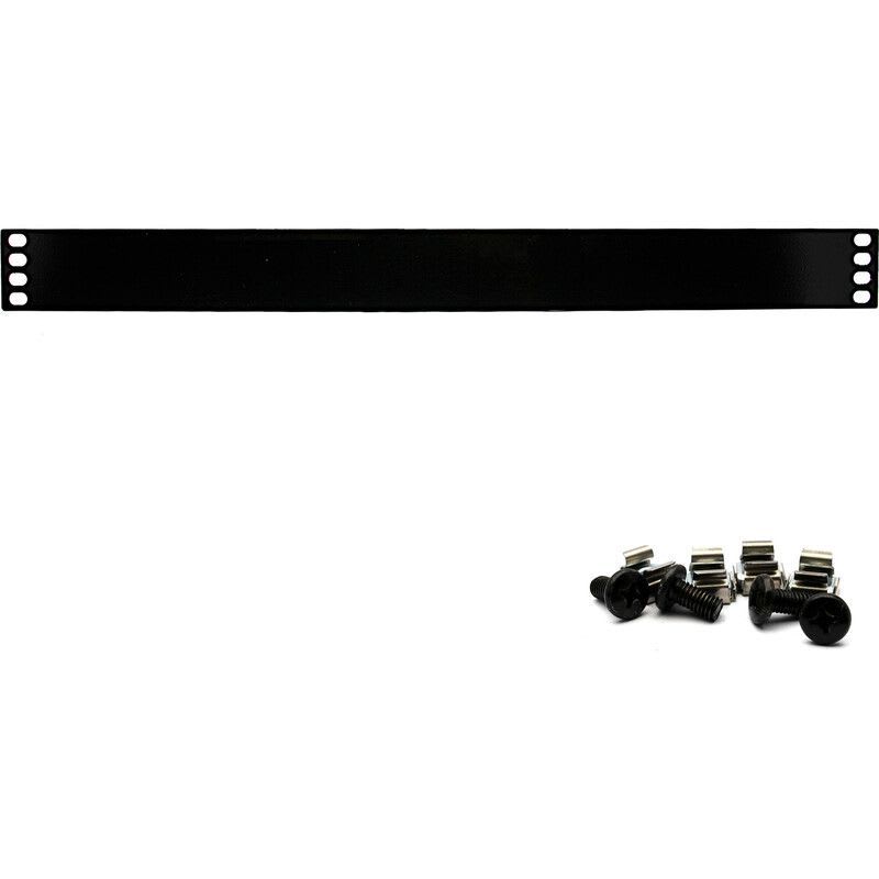 EXCEL NETWORKING - Kaappitarvike - EXL 1U BLANK PLATE BLACK