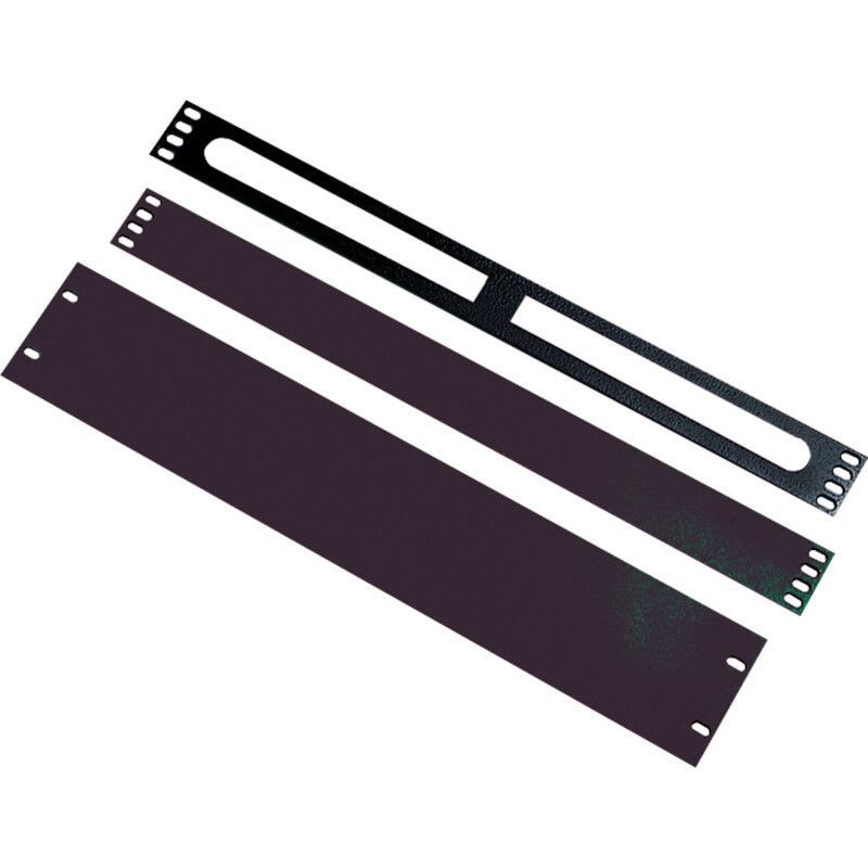 EXCEL NETWORKING - Kaappitarvike - EXL 2U BLANK PLATE BLACK