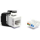 EXCEL NETWORKING - Liitin-CAT6 - EXL C6 L/P UNSCR T/LESS JCK-WH