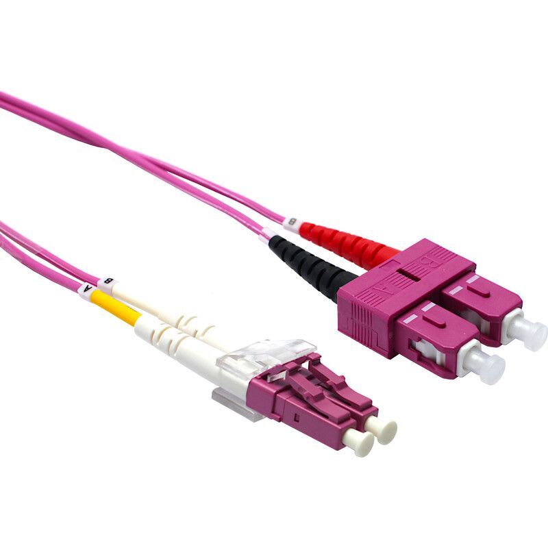 EXCEL NETWORKING - Kytkentäkaapeli-kuitu - OM4 P/L LC-SC DX VT 5M