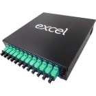 EXCEL NETWORKING - Päätekotelo esikytketty - 12 SC SPLX SM APC DIN RAIL BOX