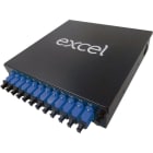 EXCEL NETWORKING - Päätekotelo esikytketty - 12 LC DPLX SM (BLUE) DIN RAIL