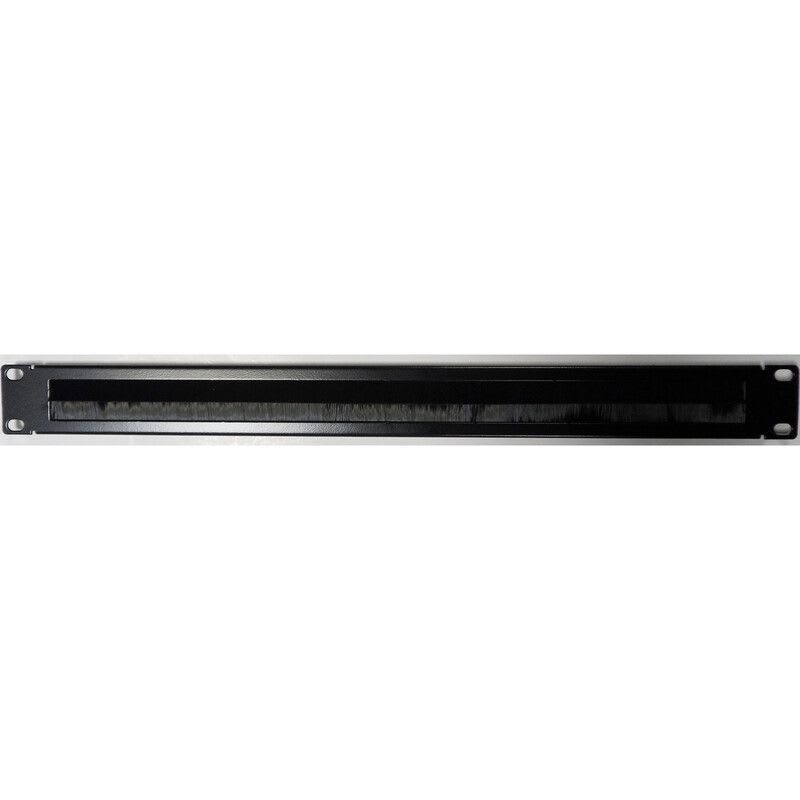 EXCEL NETWORKING - Kaappitarvike - EXL 1U DOUBLE BRUSH STRIP BK